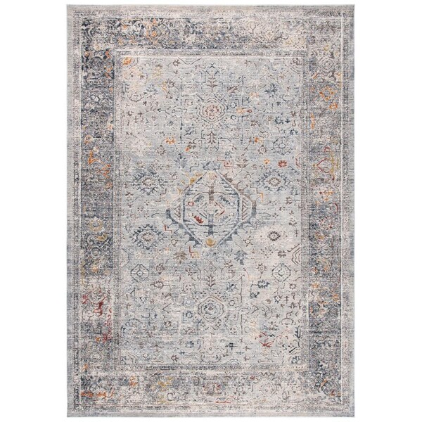 Safavieh 9 x 12 ft. Rectanglar History 500 Rug Light Grey & Navy HIS584F-9 - main